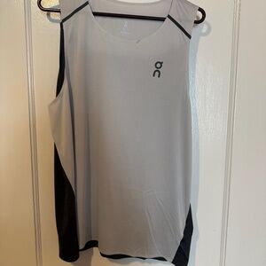 NWT on Performance Tank, Men's size Large, Glacier/Black